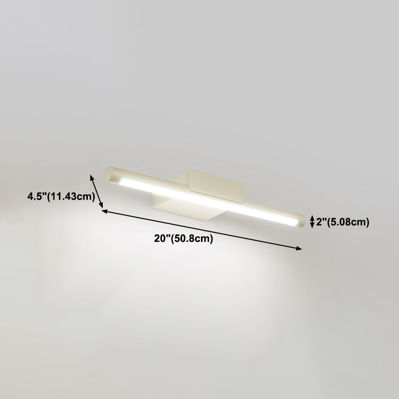 Postmodern Aluminum Vanity Light Straight 1 Light LED Mirror Light for Bathroom