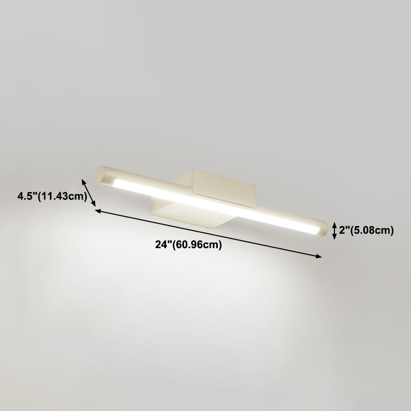 Postmodern Aluminum Vanity Light Straight 1 Light LED Mirror Light for Bathroom