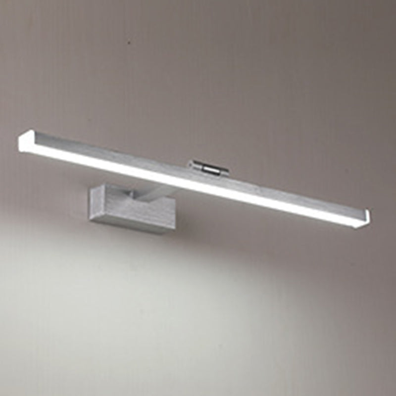 White Vanity Light Modern Minimalist Style Linear Wall Lamp for Bathroom