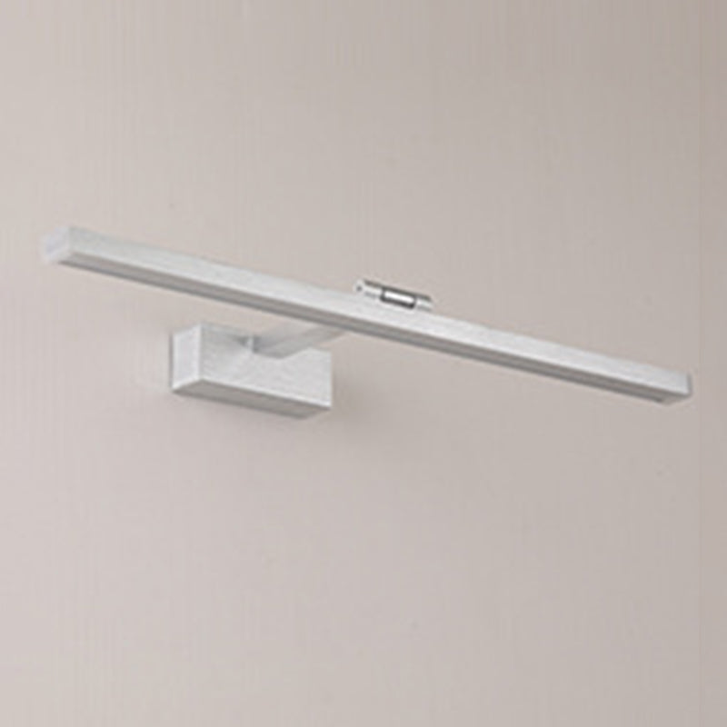 White Vanity Light Modern Minimalist Style Linear Wall Lamp for Bathroom