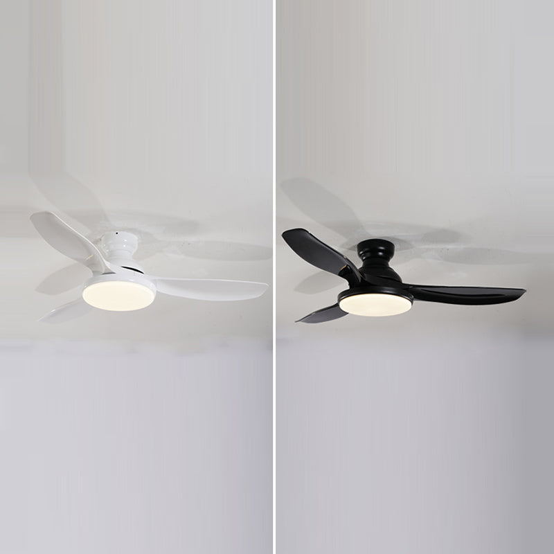 Kids Style Round Shape Ceiling Fan Light Metal Single Light LED Flush Light for Bedroom