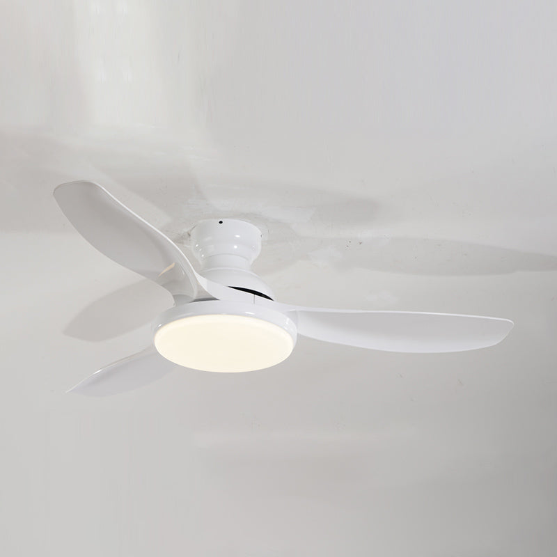 Kids Style Round Shape Ceiling Fan Light Metal Single Light LED Flush Light for Bedroom