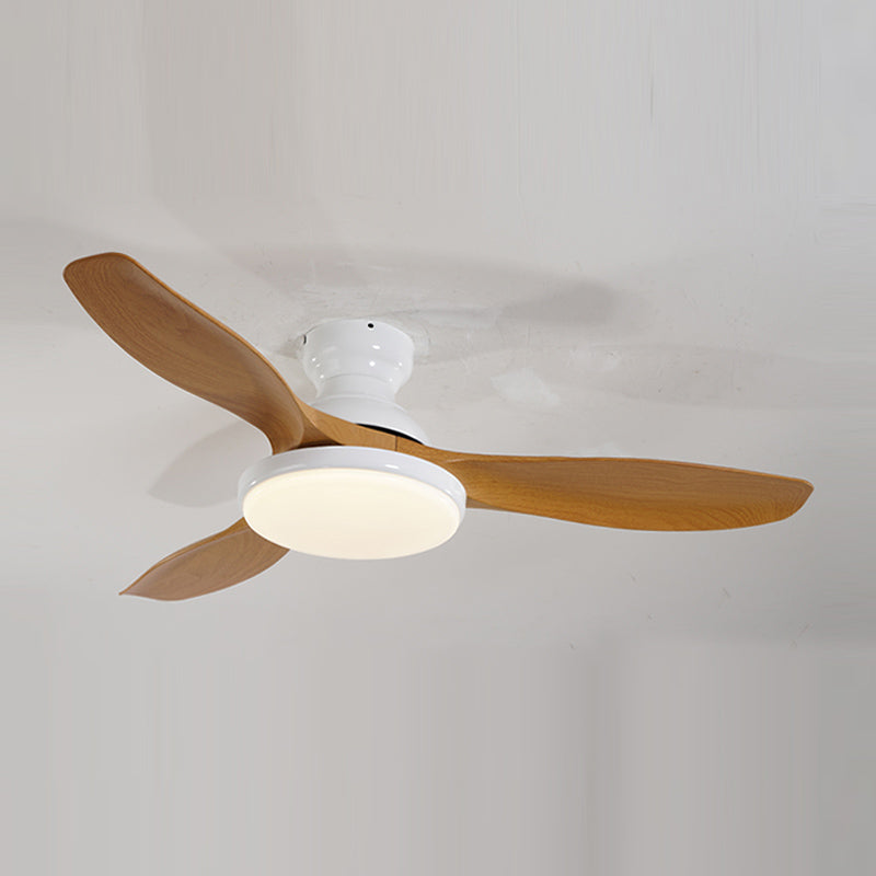 Kids Style Round Shape Ceiling Fan Light Metal Single Light LED Flush Light for Bedroom