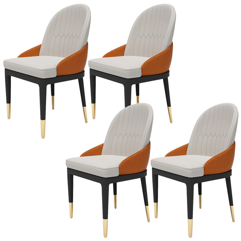 Modern Kitchen Side Dining Chairs Faux Leather Dining Chairs for Home