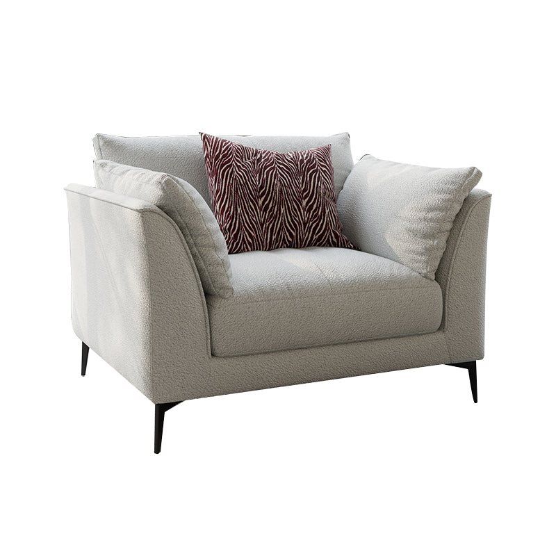 Contemporary Cushions Standard Pillow Top Arm Stationary Sofa