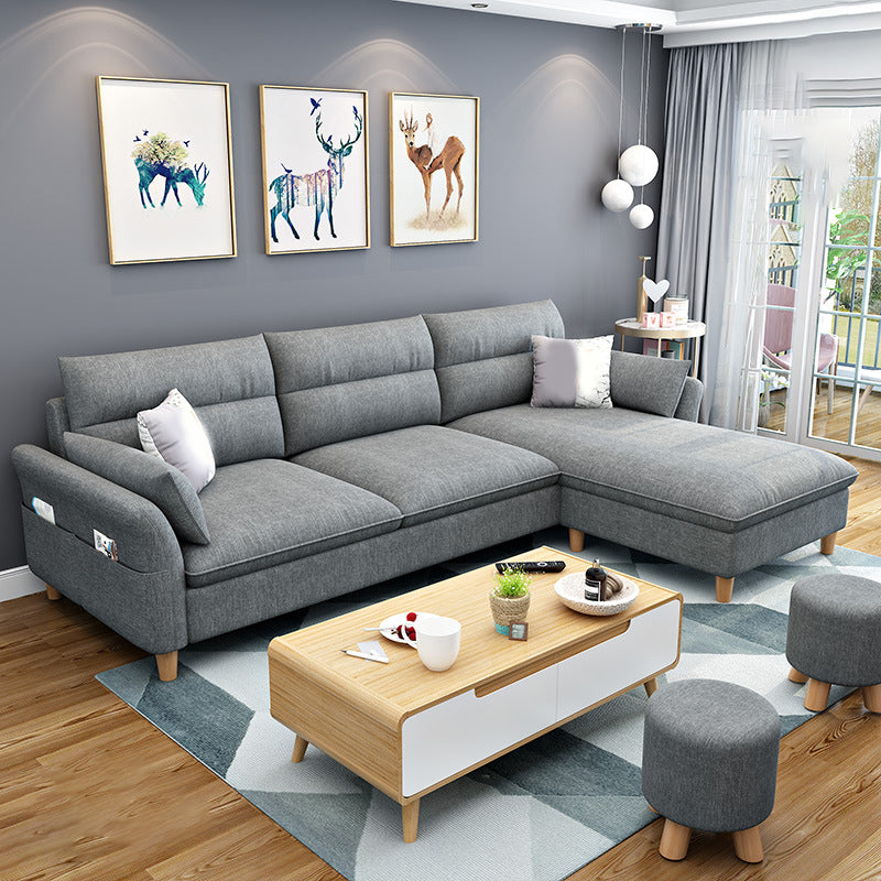 3-seater Sofa with Ottoman Included and Storage for Apartment