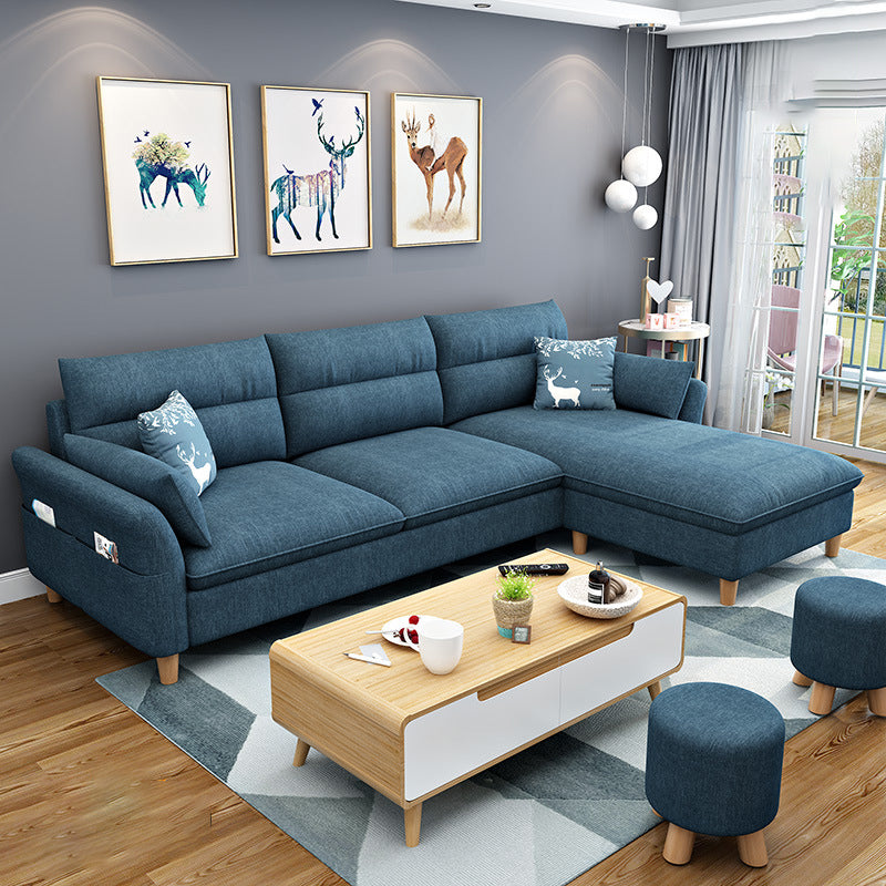 3-seater Sofa with Ottoman Included and Storage for Apartment