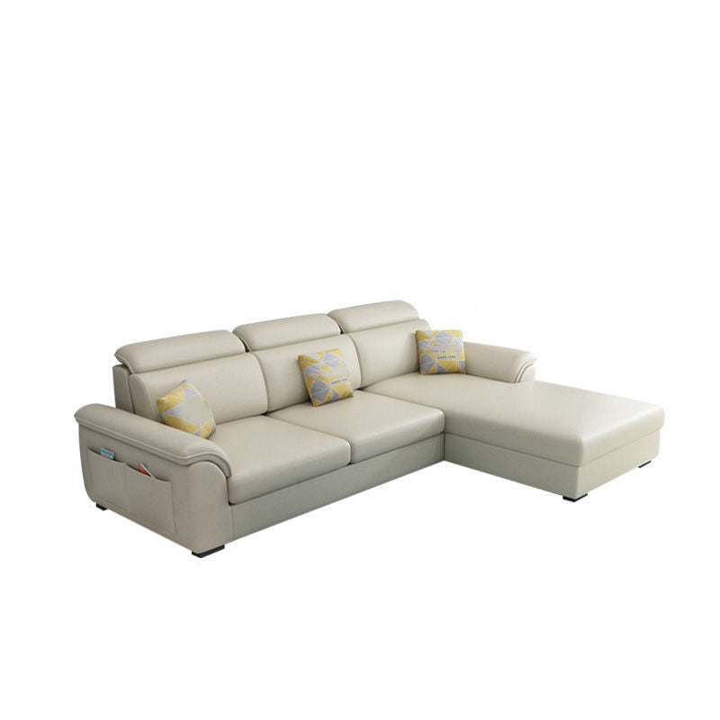 3-seater Sectional with Pillow Arm and Storage for Apartment