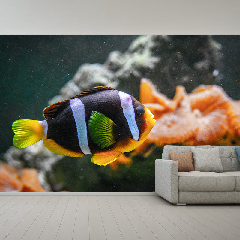 Photography Stain Resistant Wallpaper Undersea Living Room Wall Mural