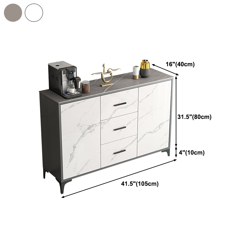 Modern Style Server Sintered Stone Server with Door for Living Room