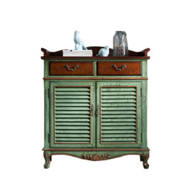 Modern Wood Dining Server with Drawers Antique Finish Sideboard for Kitchen