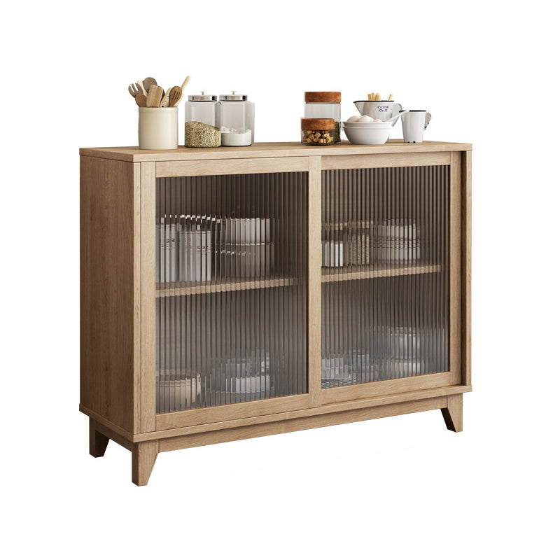 Contemporary Engineered Wood Sideboard Adjustable Shelving Sideboard