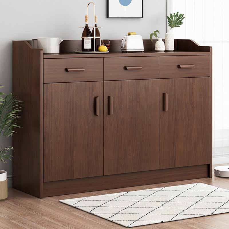 Contemporary Sideboard Engineered Wood Sideboard Table with Storage