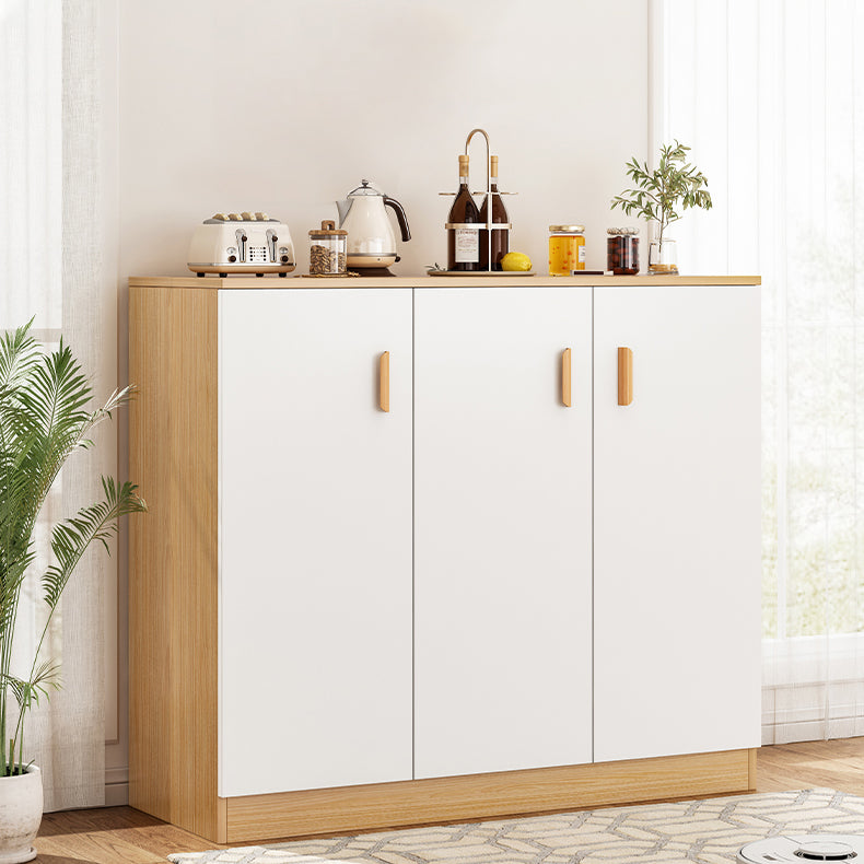 Contemporary Sideboard Engineered Wood Sideboard Table with Storage