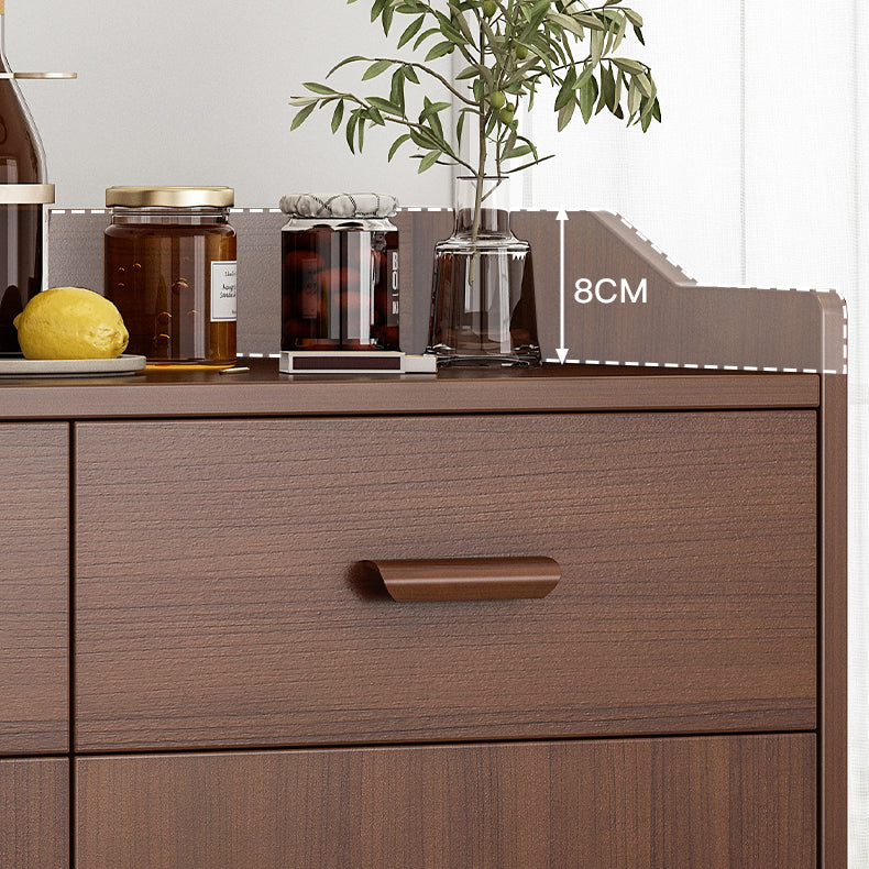 Contemporary Sideboard Engineered Wood Sideboard Table with Storage