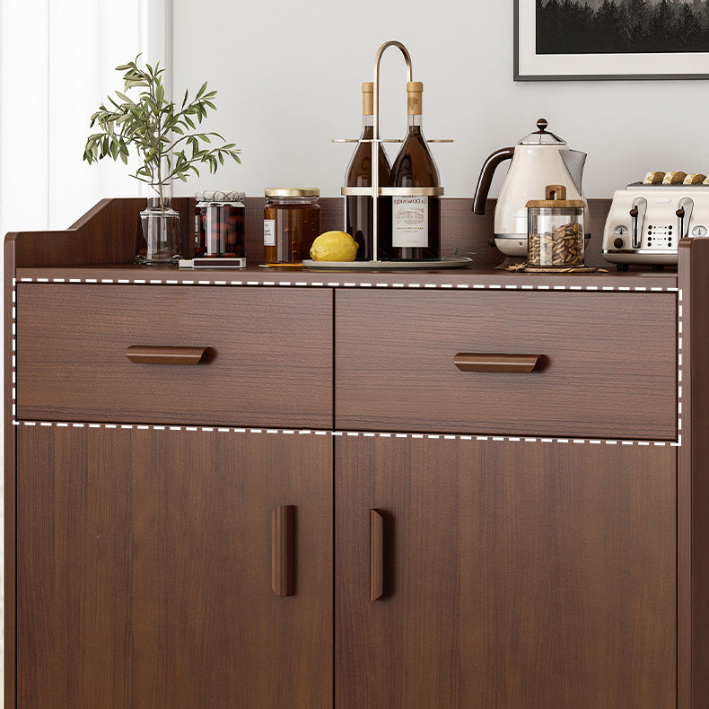 Contemporary Sideboard Engineered Wood Sideboard Table with Storage