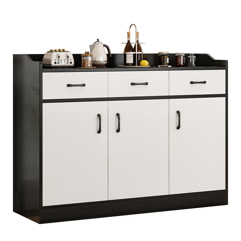 Contemporary Sideboard Engineered Wood Sideboard Table with Storage