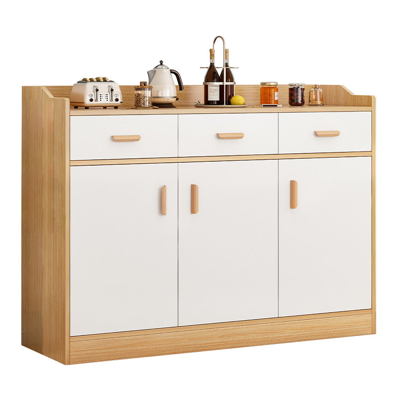 Contemporary Sideboard Engineered Wood Sideboard Table with Storage