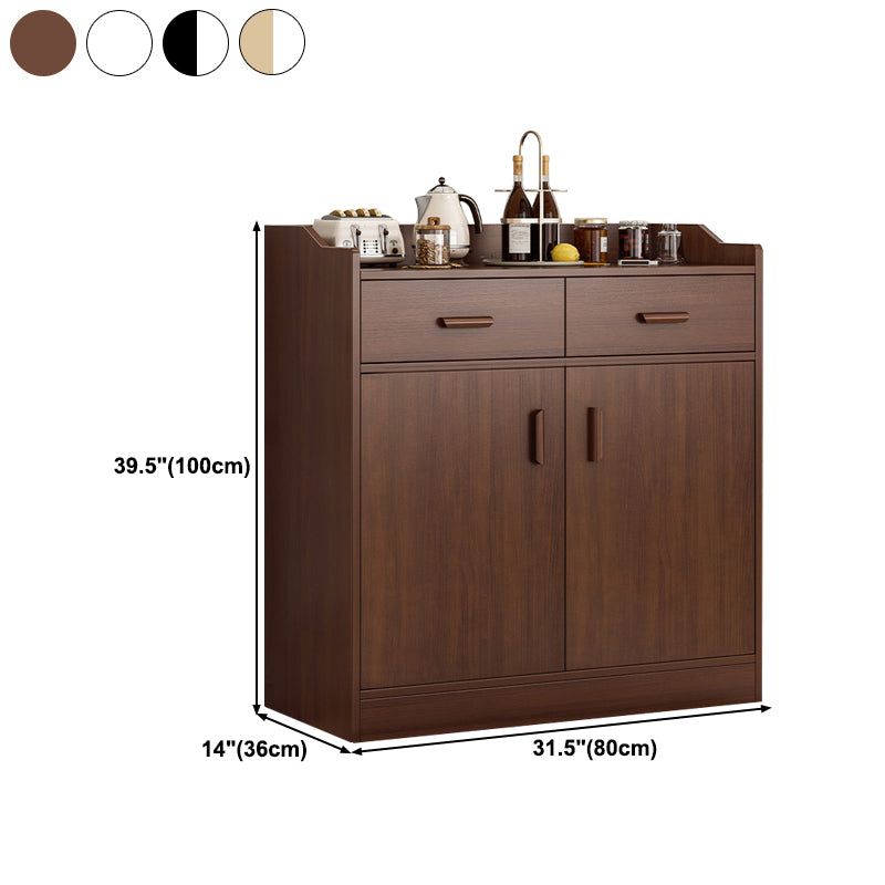 Contemporary Sideboard Engineered Wood Sideboard Table with Storage