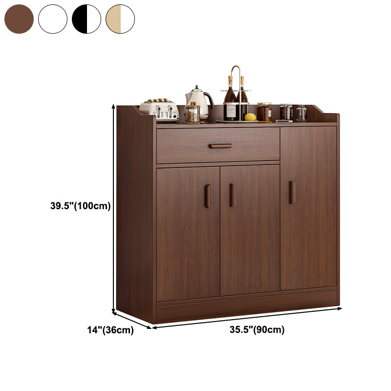 Contemporary Sideboard Engineered Wood Sideboard Table with Storage