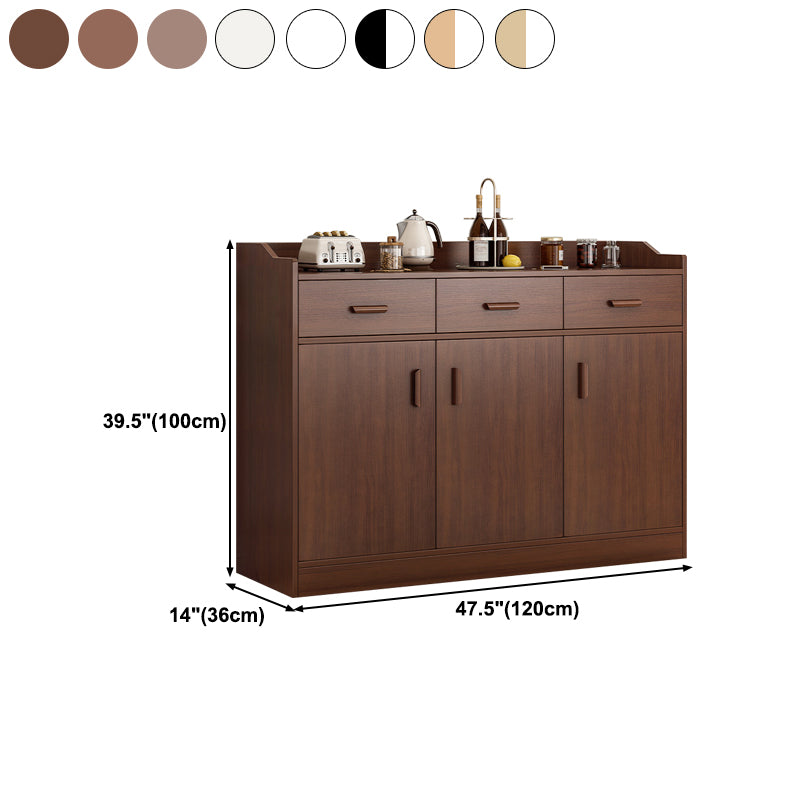 Contemporary Sideboard Engineered Wood Sideboard Table with Storage