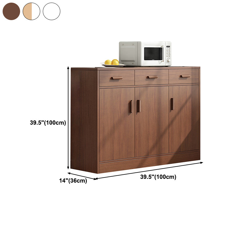 Contemporary Sideboard Engineered Wood Sideboard Table with Storage