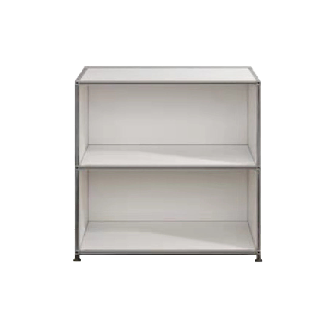 Modern Metal Dining Server with Drawers White Sideboard for Kitchen