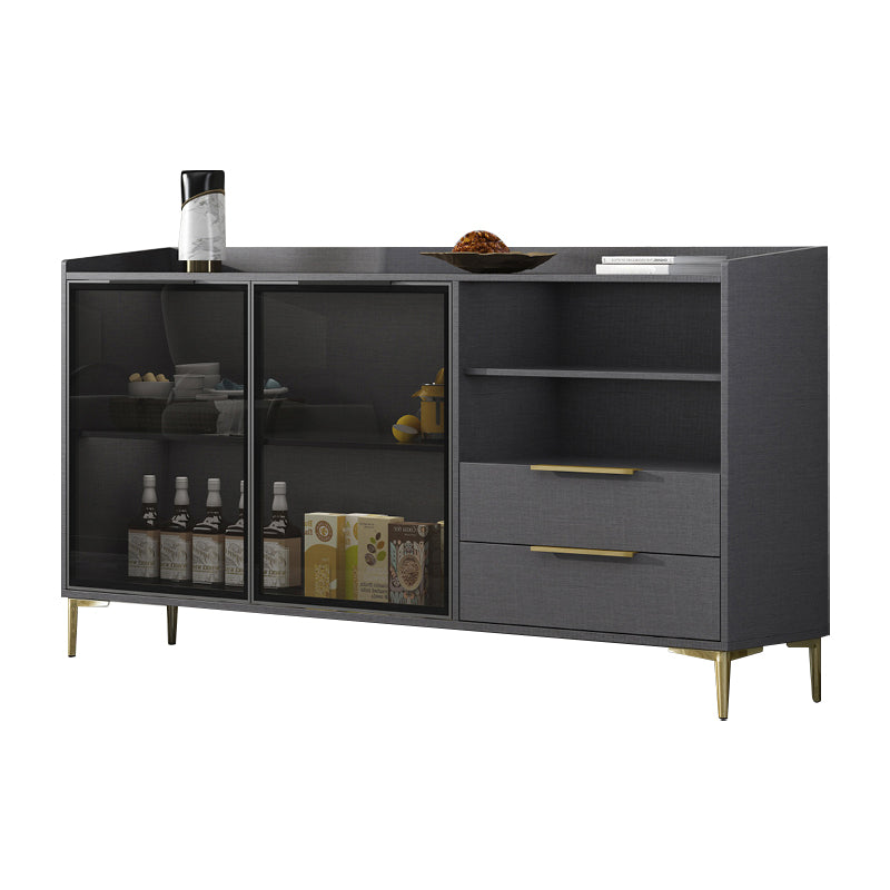 Modern Style Sideboard Sintered Stone Sideboard with Drawers for Living Room