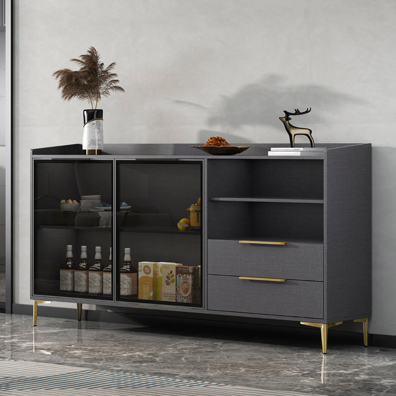 Modern Style Sideboard Sintered Stone Sideboard with Drawers for Living Room