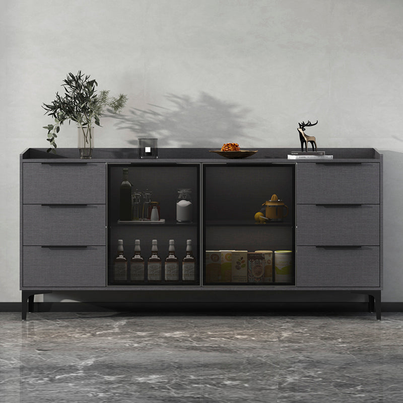 Modern Style Sideboard Sintered Stone Sideboard with Drawers for Living Room