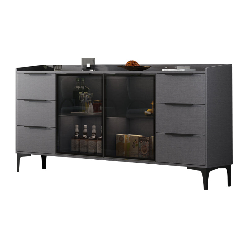 Modern Style Sideboard Sintered Stone Sideboard with Drawers for Living Room