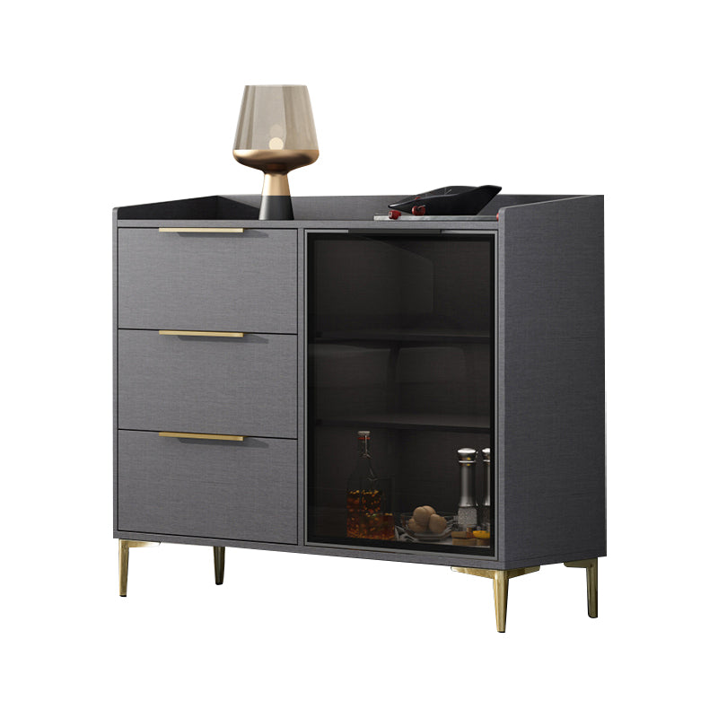 Modern Style Sideboard Sintered Stone Sideboard with Drawers for Living Room