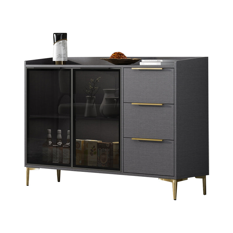 Modern Style Sideboard Sintered Stone Sideboard with Drawers for Living Room