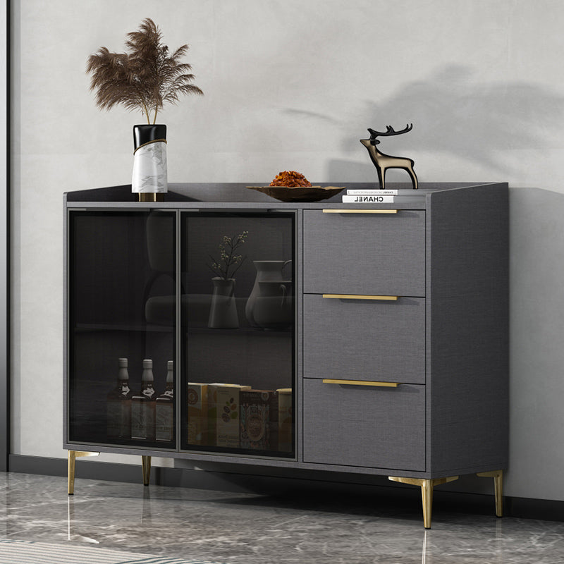 Modern Style Sideboard Sintered Stone Sideboard with Drawers for Living Room