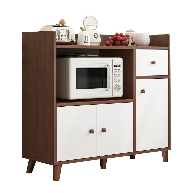 Modern Style Sideboard Engineered Wood Adjustable Shelving Sideboard