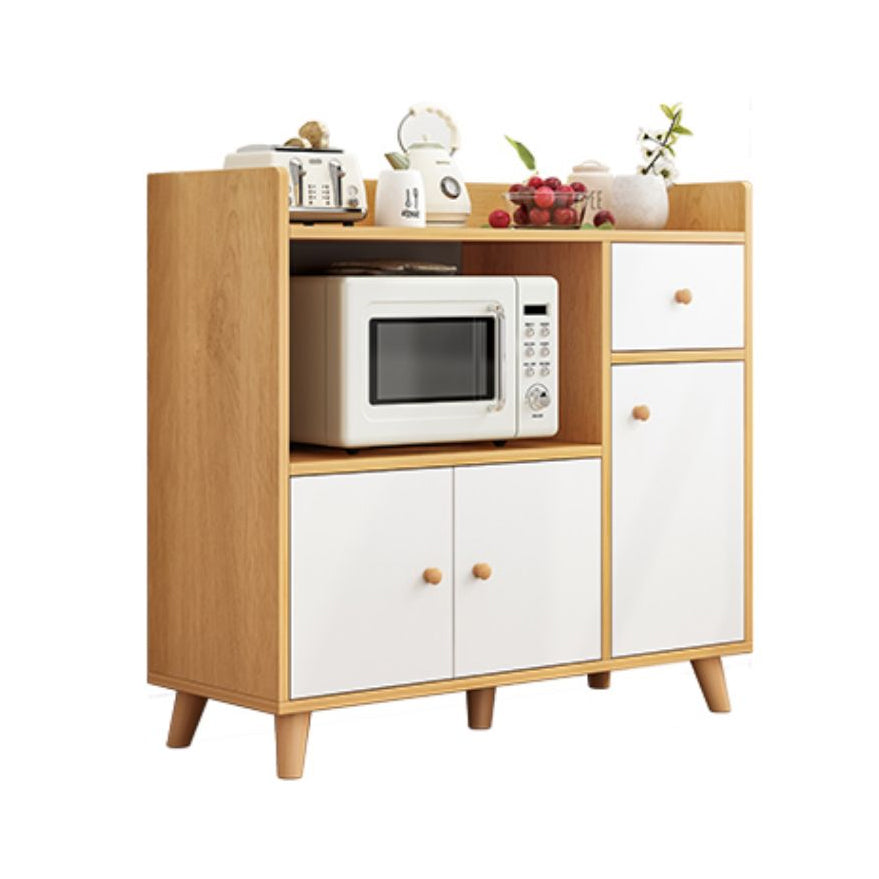 Modern Style Sideboard Engineered Wood Adjustable Shelving Sideboard