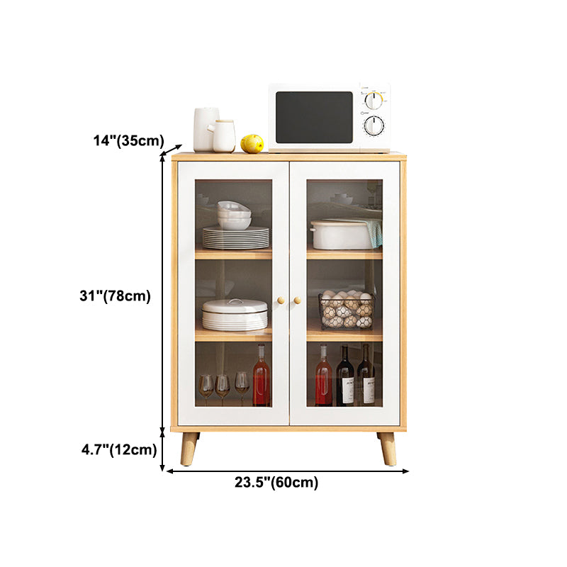 Modern Style Sideboard Engineered Wood Adjustable Shelving Sideboard