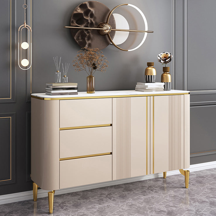 Sintered Stone Kitchen Cabinet Sideboard Luxury Style Storage Sideboard