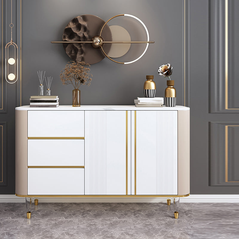 Sintered Stone Kitchen Cabinet Sideboard Luxury Style Storage Sideboard