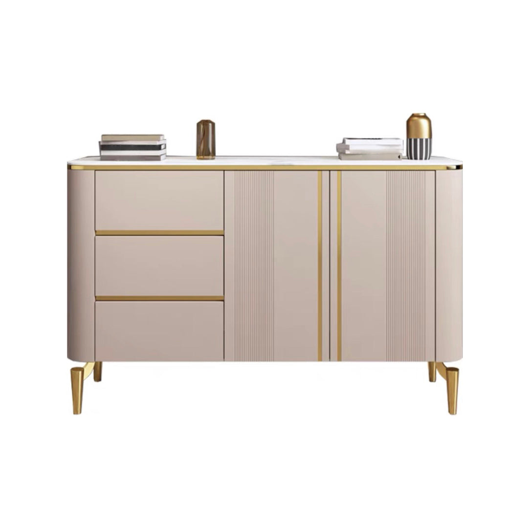 Sintered Stone Kitchen Cabinet Sideboard Luxury Style Storage Sideboard