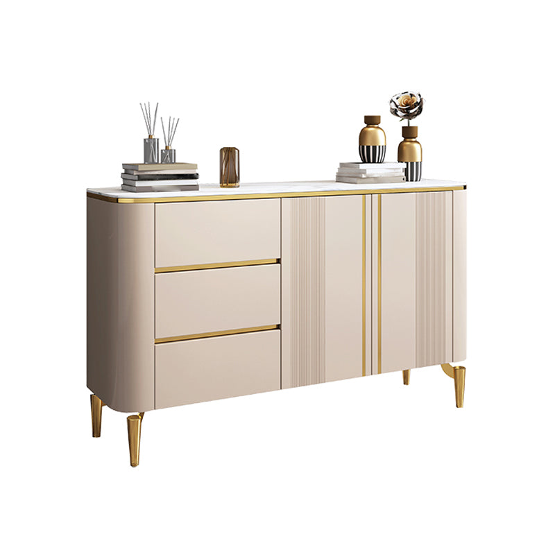 Sintered Stone Kitchen Cabinet Sideboard Luxury Style Storage Sideboard