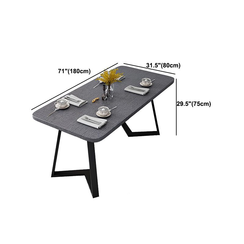 Contemporary Office Desk with Metal Sled Base Rectangular Manufactured Wood Desk