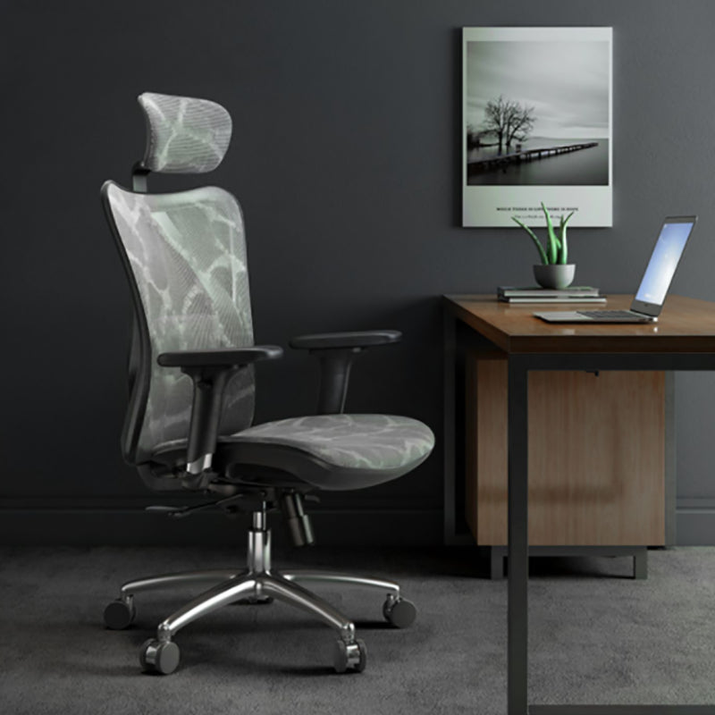 High Back Executive Desk Chair Modern Adjustable Arm Swivel Office Chair