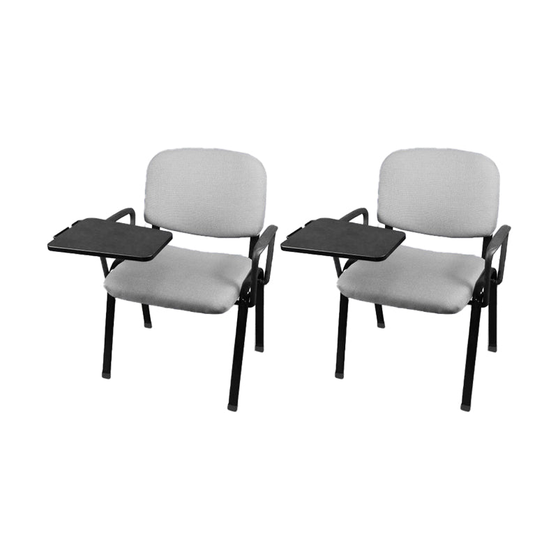 Low-Back Conference Chair Contemporary Upholstered Fixed Arms Chair