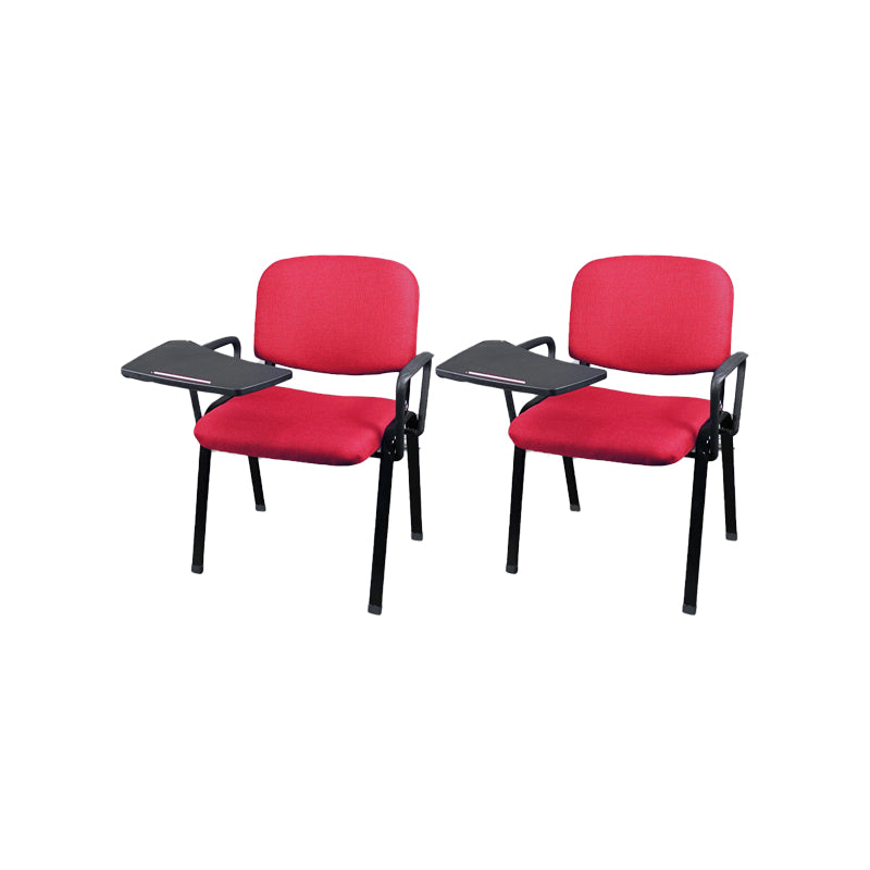Low-Back Conference Chair Contemporary Upholstered Fixed Arms Chair