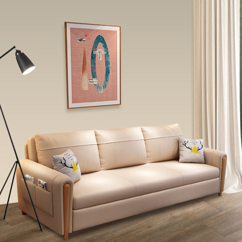 59.06" W √ó 32.68" D √ó 38.58" H Square Arm Sleeper with Storage and Foldable