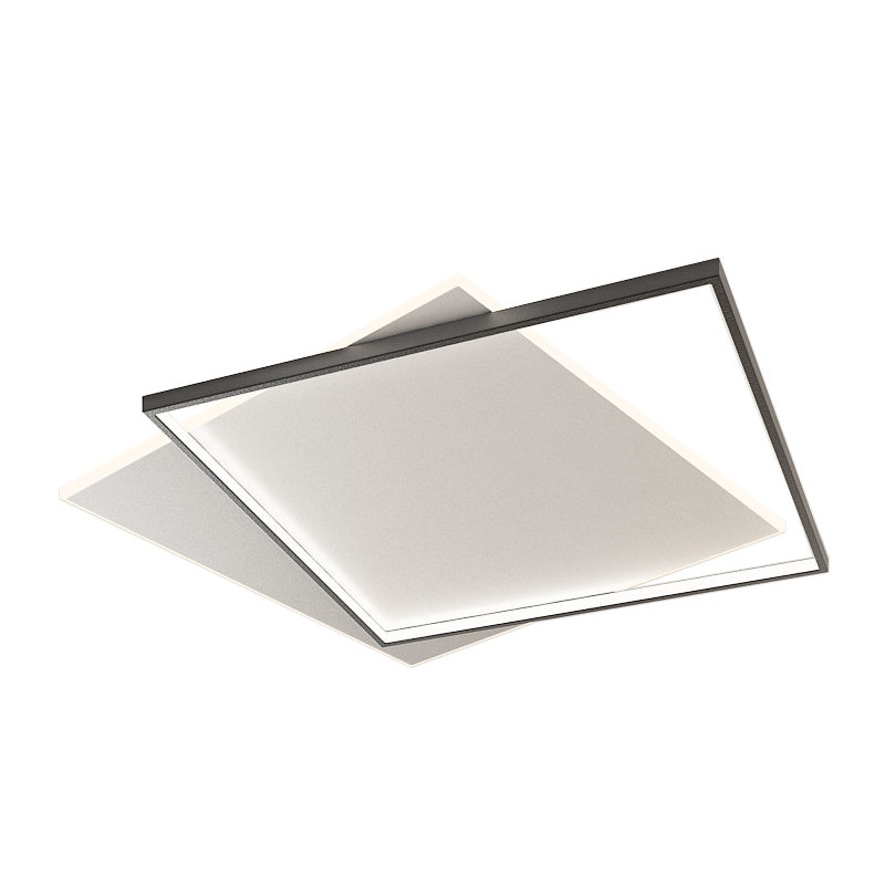 Metal Square Ceiling Fixture Minimalist-Style LED Ceiling Lighting