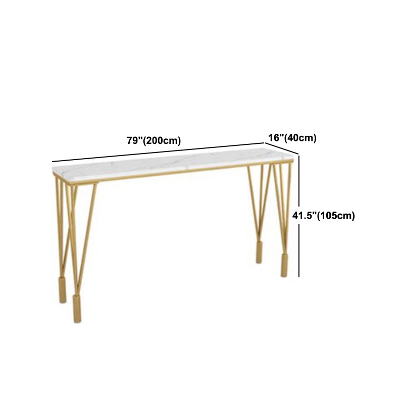 Nordic Bar Table 42-inch Height Gold 4 Legs Bistro Table for Kitchen