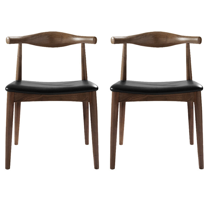 Modern Dining Room Side Chairs Solid Wood Kitchen Armless Chairs