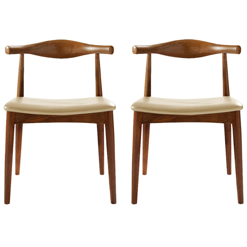 Modern Dining Room Side Chairs Solid Wood Kitchen Armless Chairs